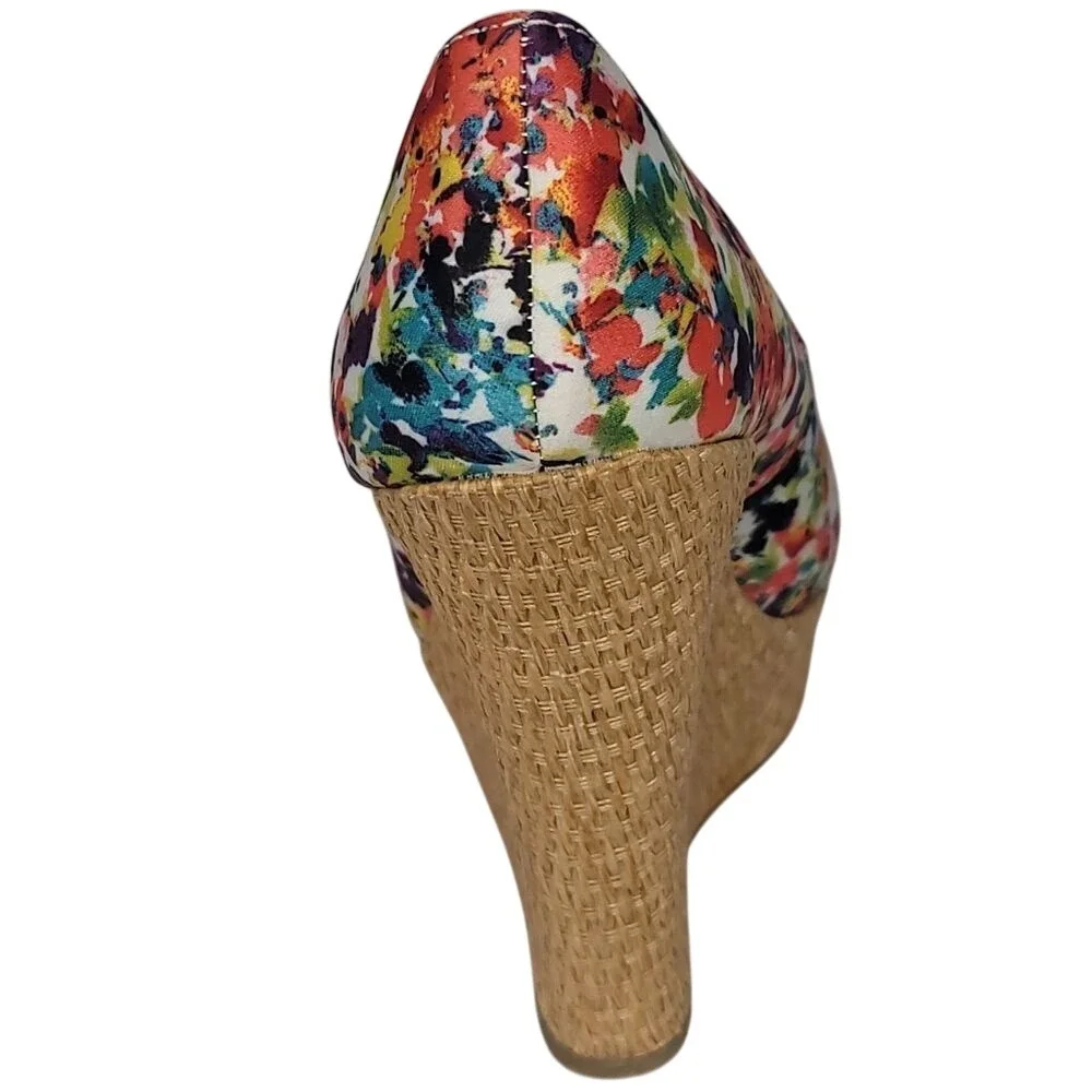 Brash Summer Wildflower Platform Closed Toe‎ Shoes